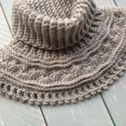 Grey Sea Waves Crochet Neck Warmer Pattern