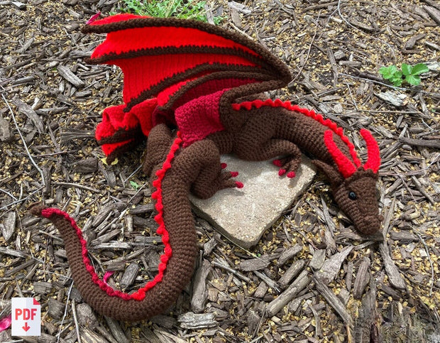 Crochet Sleeping Dragon PDF Pattern