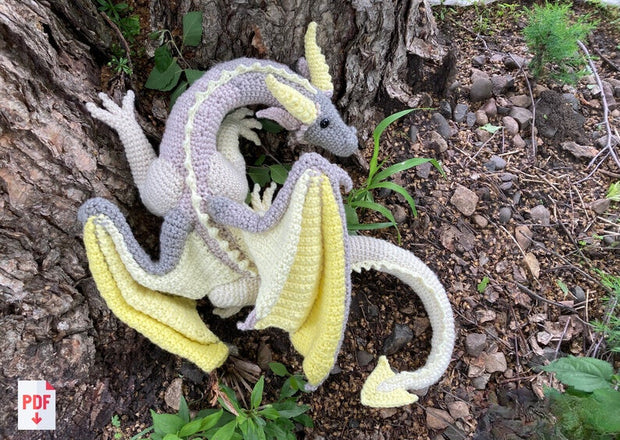 Crochet Sleeping Dragon PDF Pattern