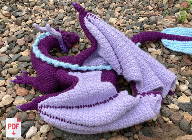 Crochet Sleeping Dragon PDF Pattern