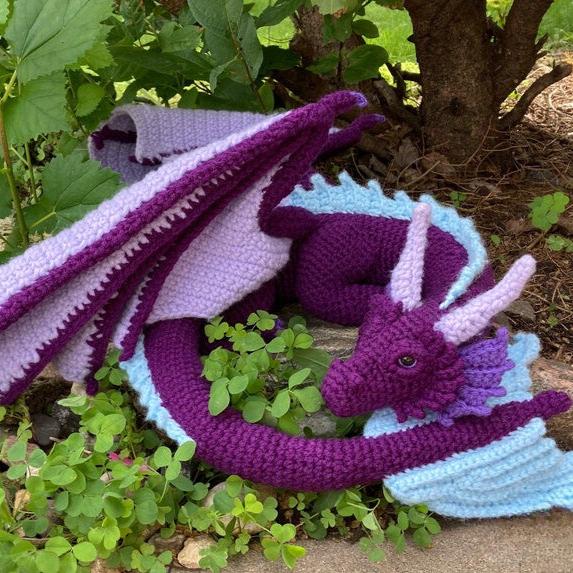 Crochet Sleeping Dragon PDF Pattern