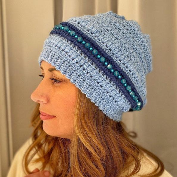 crochet hat pattern pdf boho womens hat