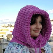 crochet cowl hood hat pattern