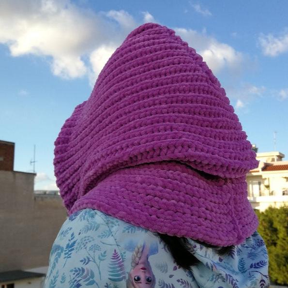 crochet cowl hood hat pattern