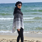 Easy Crochet Poncho with Sleeves